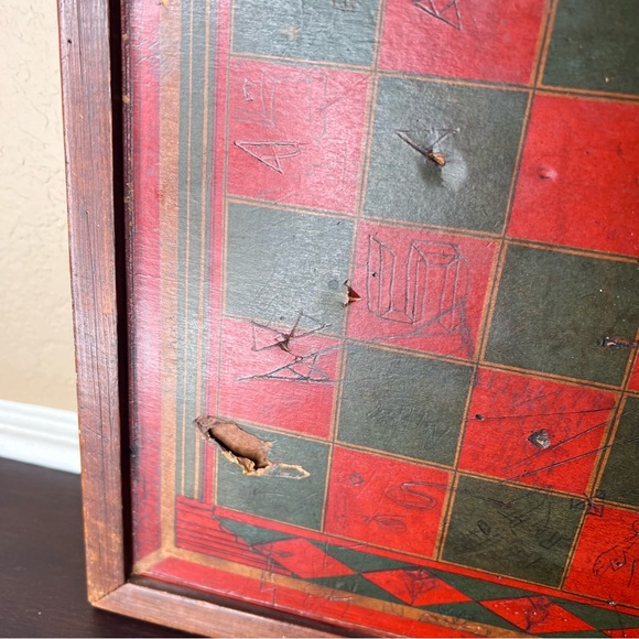 Vintage 1960’s Double Sided Game Board, Chinese Checkers, J. Pressman & Co. - Picture 7 of 10